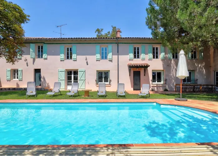 別荘 La Grappe Occitane - 14 Personnes - Piscine Privee アンブル